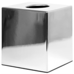 Horecaplaats.nu | Bolero vierkante tissuebox van chroom