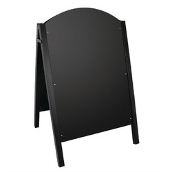 Horecaplaats.nu | Olympia stoepbord met zwart metalen frame