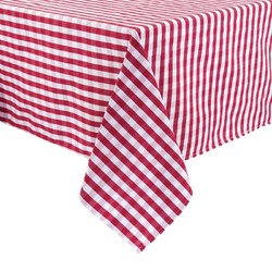 Horecaplaats.nu | Mitre Comfort Gingham tafelkleed rood-wit 132x132cm