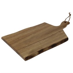 Horecaplaats.nu | Olympia acaciahouten plank golvende rand 38,5x21,5cm