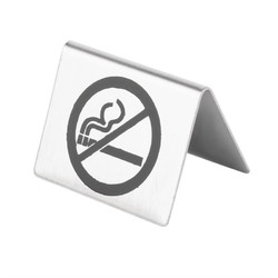 Horecaplaats.nu | Olympia RVS tafelbordje Niet Roken