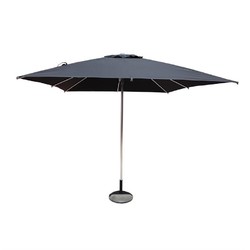 Horecaplaats.nu | Eden Milan ronde parasol 2,5m zwart