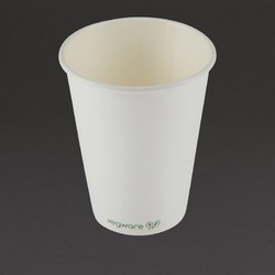 Horecaplaats.nu | Vegware composteerbare koffiebekers wit 34cl