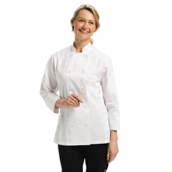 Horecaplaats.nu | Chef Works Marbella Executive dames koksbuis wit XL