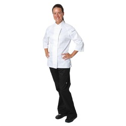 Horecaplaats.nu | Chef Works Verona Cool Vent dames koksbuis wit met grijs XL