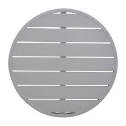 Horecaplaats.nu | Bolero aluminium tafelblad rond lichtgrijs 580mm