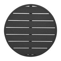 Horecaplaats.nu | Bolero zwart aluminium tafelblad rond 580mm
