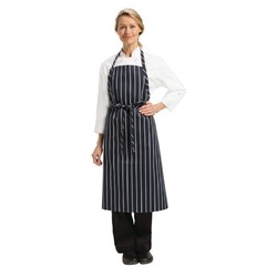 Horecaplaats.nu | Chef Works Premium geweven schort blauw-wit gestreept
