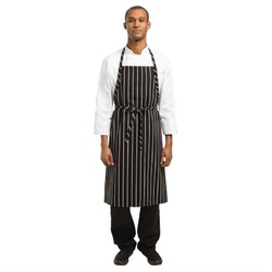 Horecaplaats.nu | Chef Works Premium geweven schort zwart-wit gestreept
