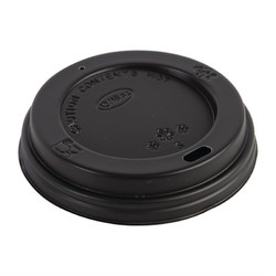 Horecaplaats.nu | Fiesta Recyclable deksel zwart voor Fiesta Recyclable 340ml en 455ml koffiebekers (50 stuks)
