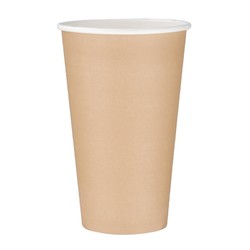 Horecaplaats.nu | Fiesta Recyclable koffiebeker enkelwandig kraft 455ml (50 stuks)