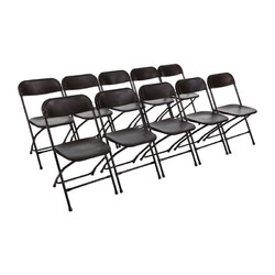 Horecaplaats.nu | Bolero opklapbare stoelen zwart (10 stuks)