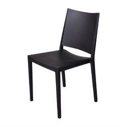Horecaplaats.nu | Florence stapelbare polypropyleen stoelen zwart (4 stuks)