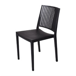 Horecaplaats.nu | Baltimore stapelbare polypropyleen stoelen zwart (4 stuks)