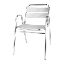 Horecaplaats.nu | Bolero stapelbare aluminium stoelen (4 stuks)