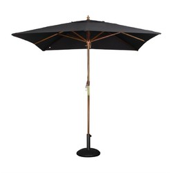 Horecaplaats.nu | Bolero vierkante zwarte parasol 2,5 meter