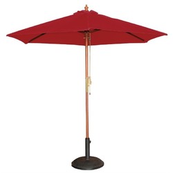 Horecaplaats.nu | Bolero ronde rode parasol 3 meter