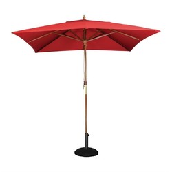 Horecaplaats.nu | Bolero vierkante rode parasol 2,5 meter