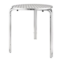 Horecaplaats.nu | Bolero ronde stapelbare RVS tafel 60cm