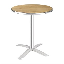 Horecaplaats.nu | Bolero ronde tafel met kantelbaar essenhouten blad 60cm
