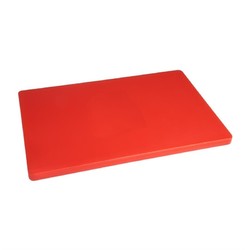 Horecaplaats.nu | Hygiplas LDPE extra dikke snijplank rood 600x450x20mm