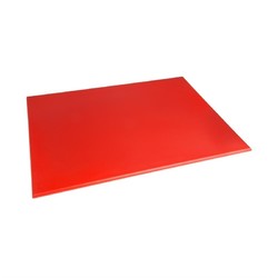 Horecaplaats.nu | Hygiplas HDPE snijplank rood 600x450x12mm