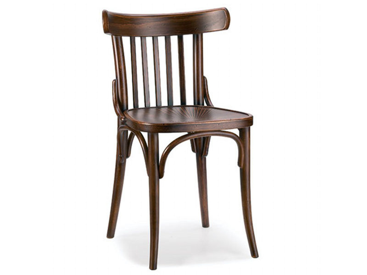 vezel Bestudeer hoofdkussen Thonet cafe stoel met houten zitting