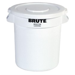 Horecaplaats.nu | Rubbermaid Brute ronde container wit 37,9L