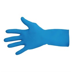 Horecaplaats.nu | MAPA Vital 165 waterdichte handschoenen voor voedselbereiding blauw - M (1 paar)